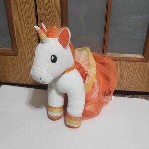 Build A Bear Candy Corn Unicorn With Tutu/dress